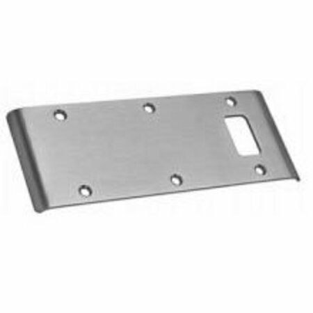BEST HINGES 5-3/4in Double Lipped Strike for 1/8in Inset Hung Doors # 100300 Satin Chrome Finish DLS126D